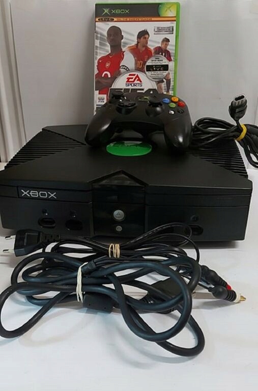 KONSOLA XBOX CLASSIC + PAD+ OKABLOWANIE