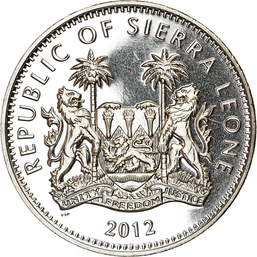 Moneta, Sierra Leone, Dollar, 2012, British Royal