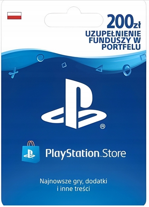 PlayStation Network 200zł PLN PSN Klucz Kod PS3 PS4 PS5 - OFICJALNY POLSKI