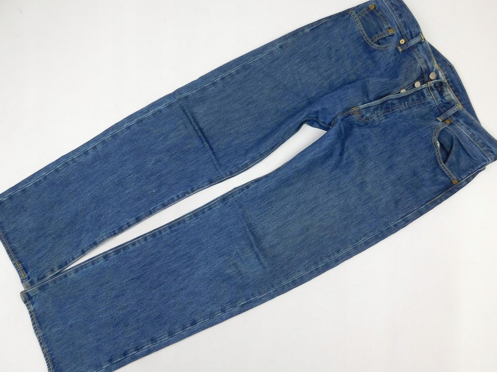 1901dm6 LEVI'S 501 spodnie JEANSOWE proste W36 L32