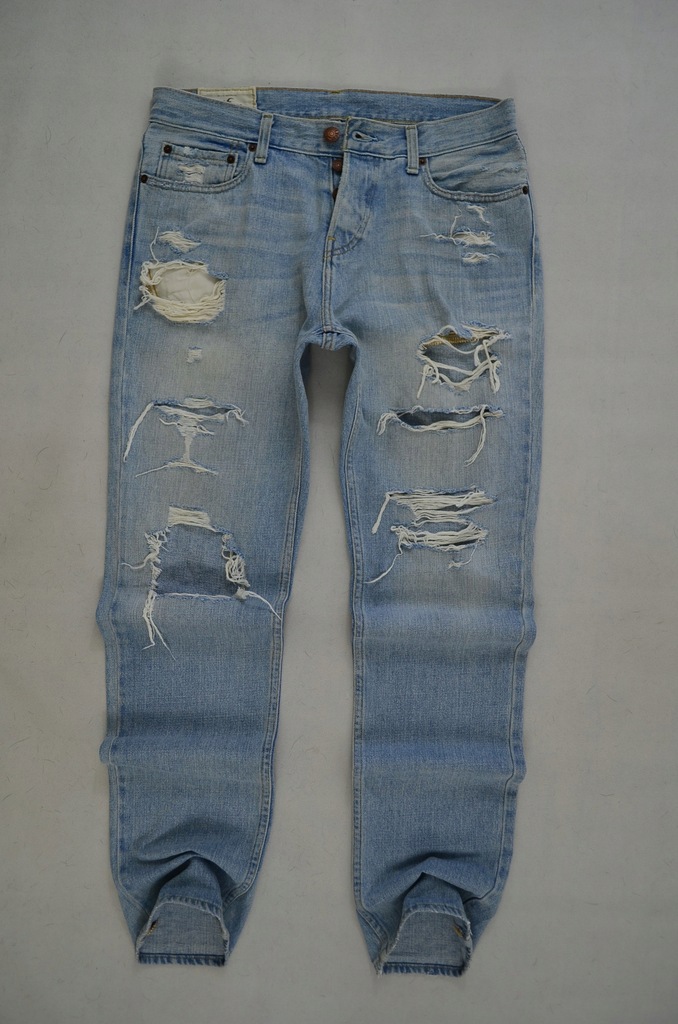 HOLLISTER JEANS SPODNIE SLIM ZWĘŻANE 86 cm *32/34*