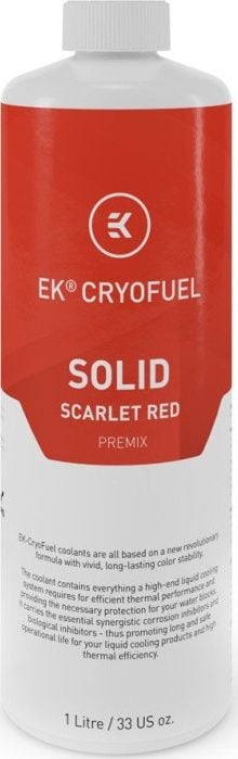 EK Water Blocks EK Water Blocks EK-CryoFuel Solid Premix, Scarlet Red -