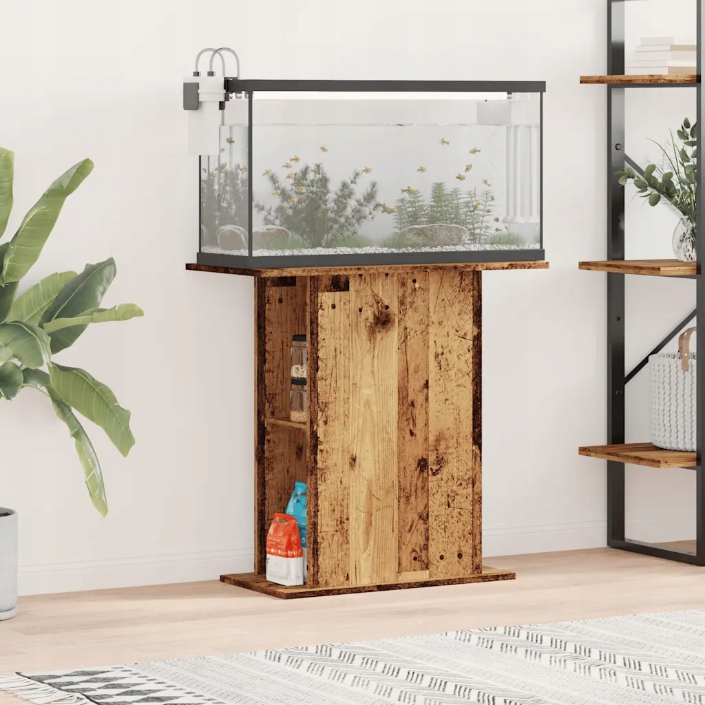 Szafka pod akwarium, stare drewno, 36x75x72,5 cm
