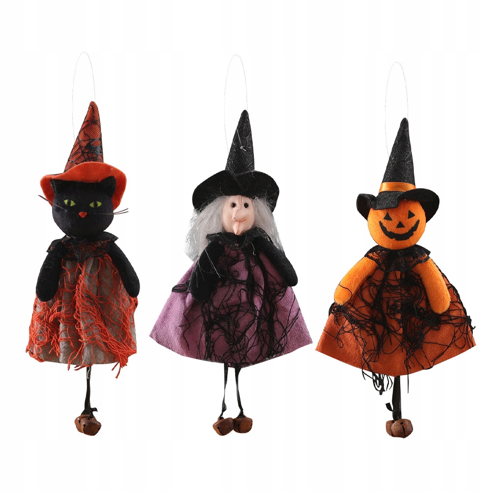 3PCS wisząca lalka ozdoby Halloween dziwne