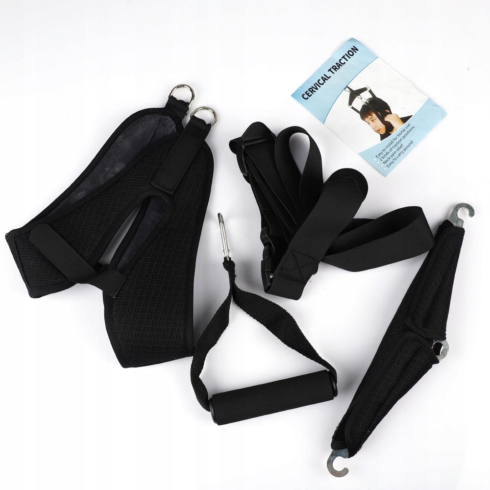 Over Door Hanging Neck Traction Kit Cushion Stretching Belt Brace