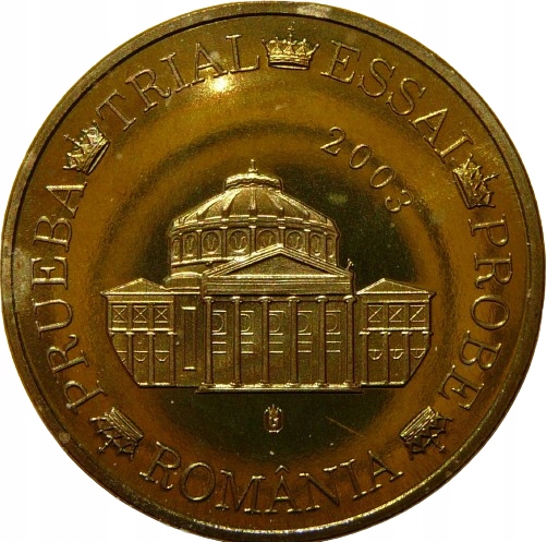 *50 EURO CENT - RUMUNIA 2003 - BAZYLIKA - PRÓBNA
