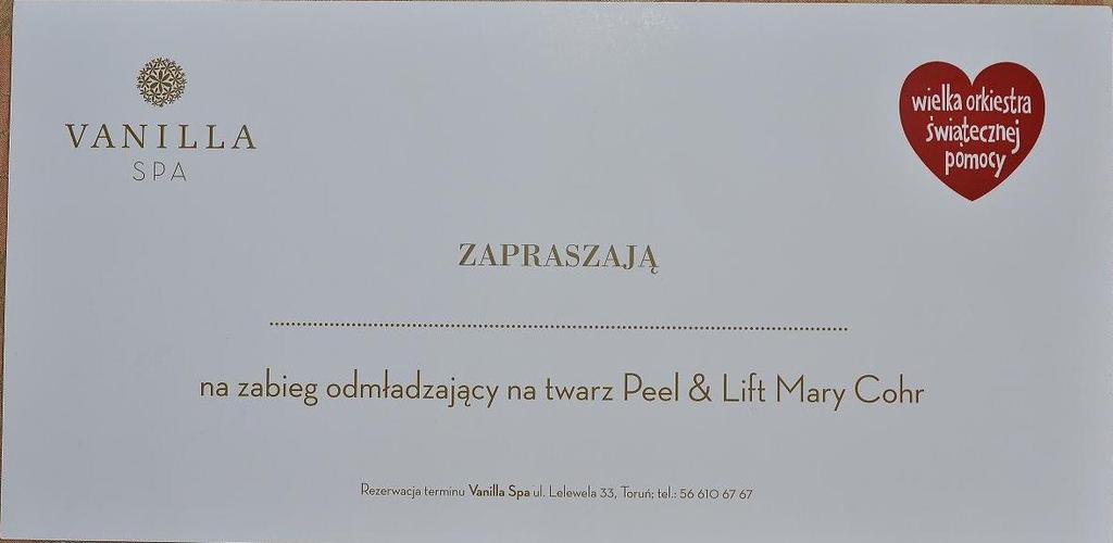 Zabieg odmładzający na twarz-VANILLA SPA-Toruń!