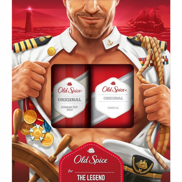 Zestaw Old Spice Original Captain dezodorant i żel