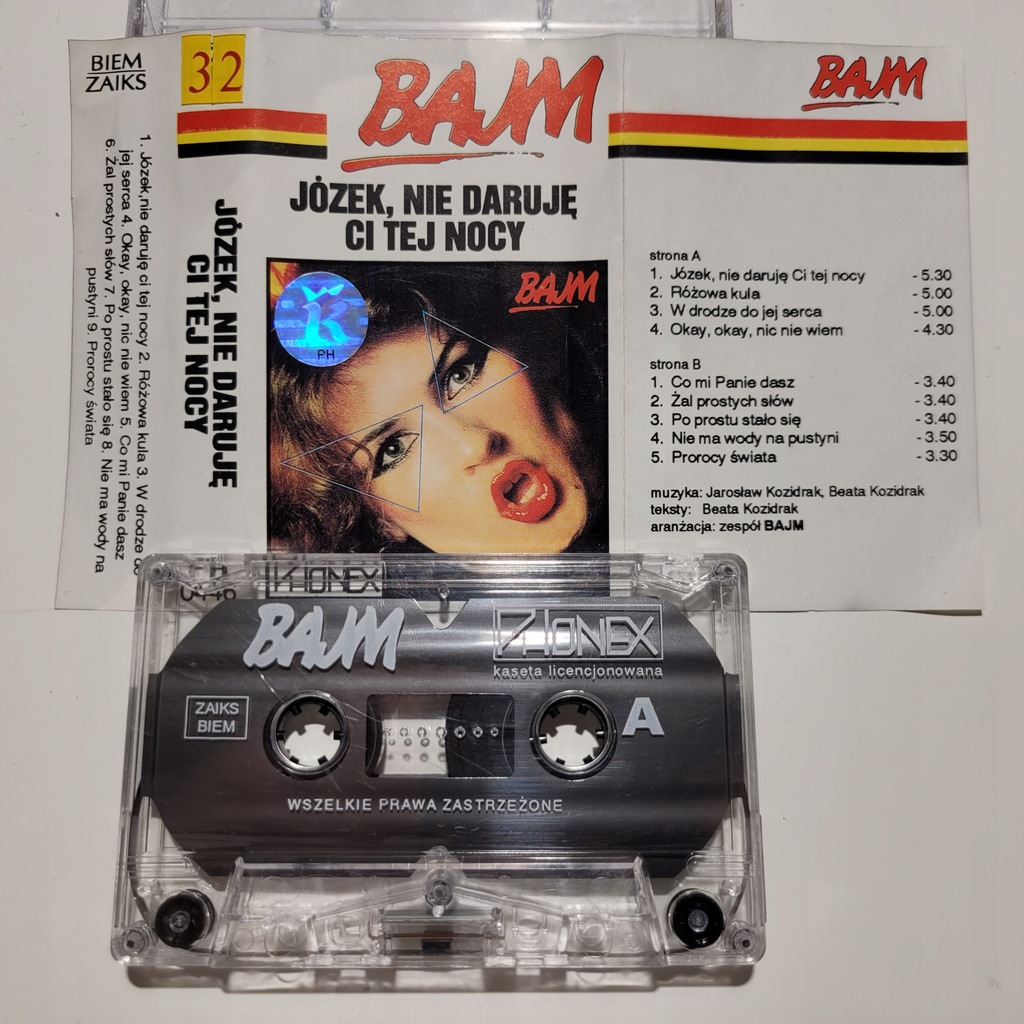 Bajm Józek, Nie Daruję Ci Tej Nocy MC KASETA