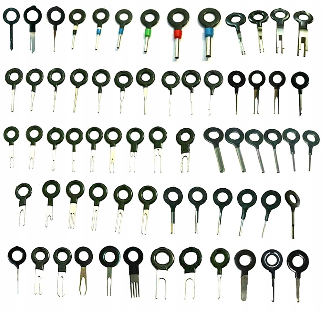 KLUCZE WYJMAKI DO DEMONTAŻU PINÓW ZESTAW 66 szt.