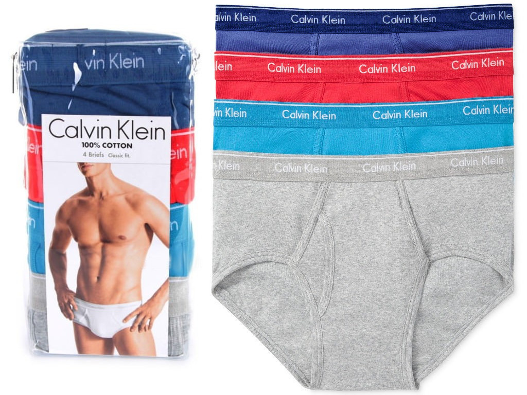 KOMPLET Slipy slipki męskie CALVIN KLEIN 4 szt M