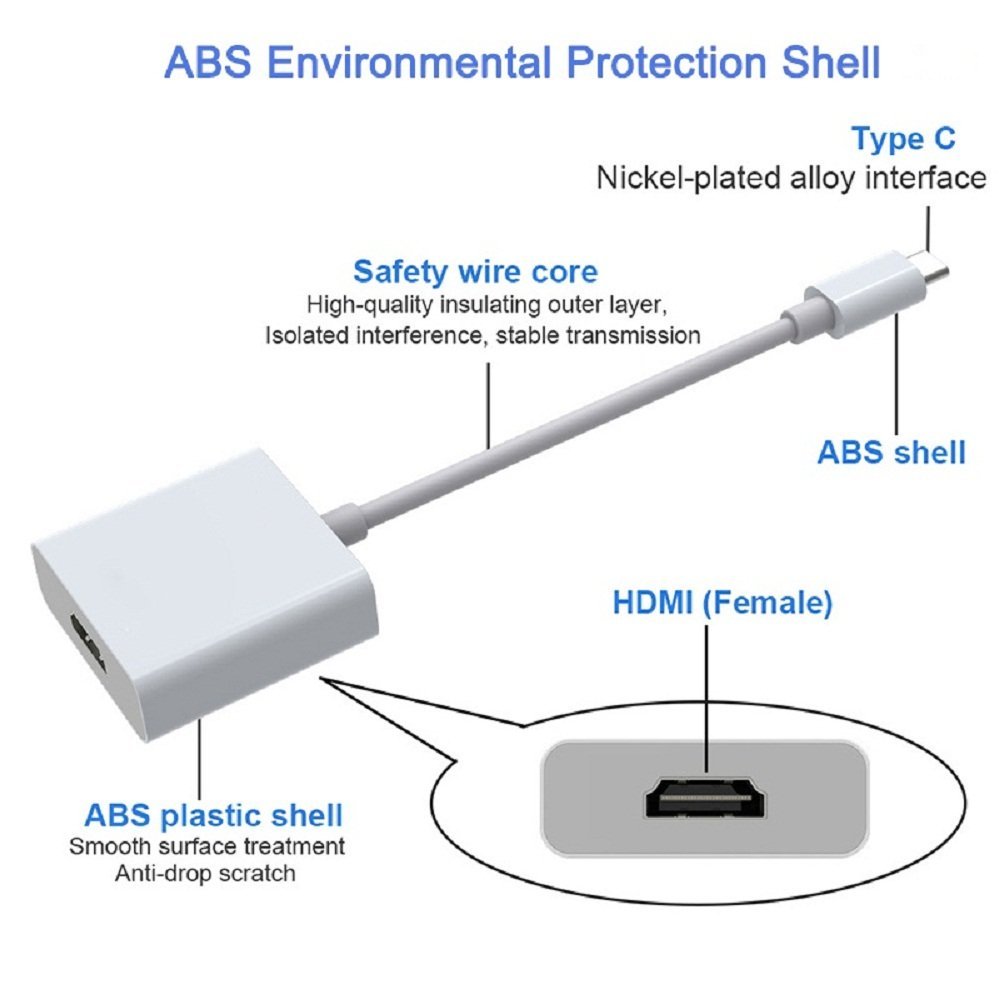 Купить Переходник USB 3.1 type C в HDMI, конвертер MacBook Ww: отзывы, фото, характеристики в интерне-магазине Aredi.ru