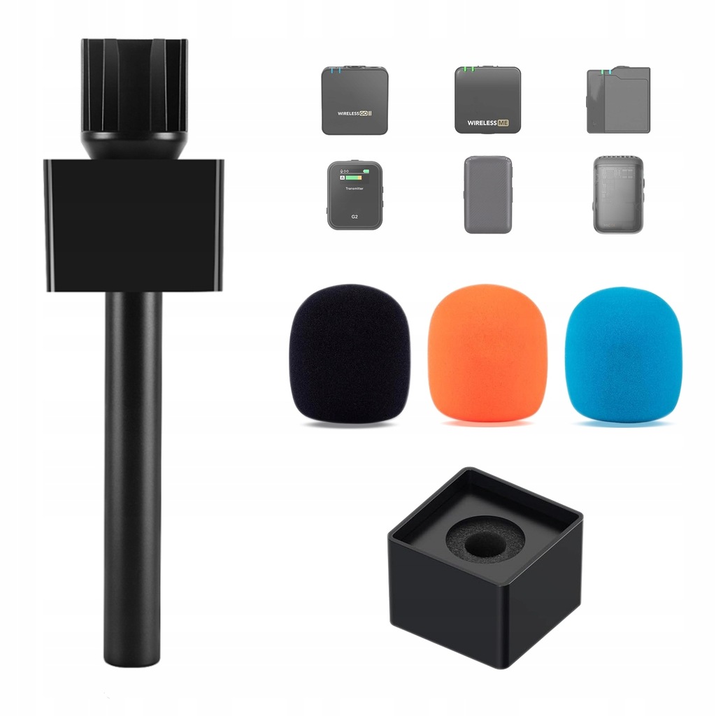 Uchwyt mikrofonowy CaTeFo do mikrofonu DJI Mic Rode Wireless GO2 Uchwyt na