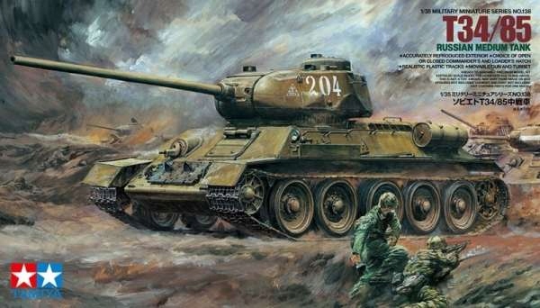 Купить Модель среднего танка Tamiya 35138 Т-34/85: отзывы, фото, характеристики в интерне-магазине Aredi.ru