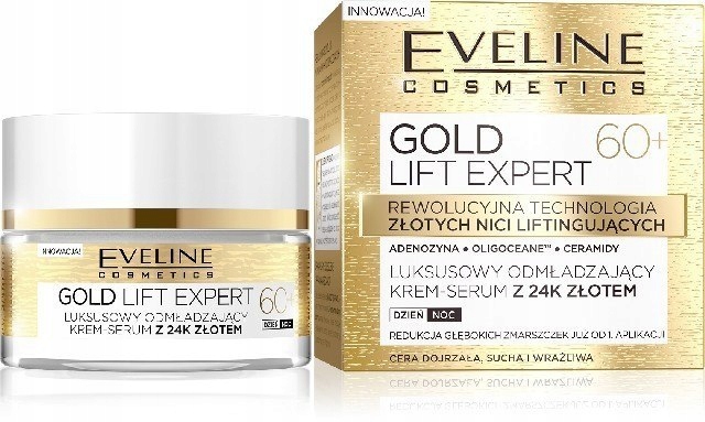 Eveline Gold Lift Expert 60+ Krem-serum odmładzają