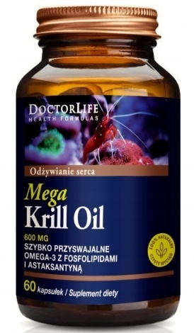 Doctor Life Mega krill oil omega 3 EPA DHA 60 kaps