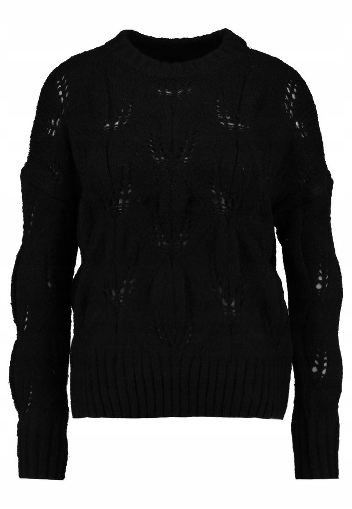 Vero Moda Sweter Czarny r S Luźny Splot Przewiewny