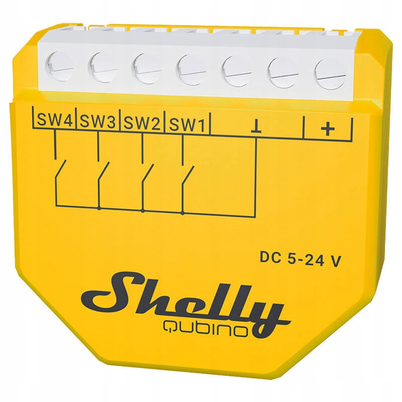 Kontroler Scen Shelly i4 WiFi 4 Wejścia Sterowanie HTTP MQTT