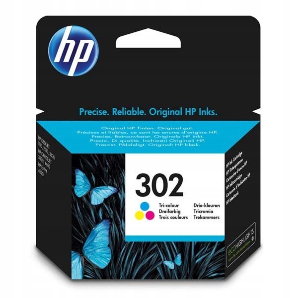 HP oryginalny ink / tusz F6U65AE, HP 302, color, 165/165/165s, 4ml, HP OJ 3