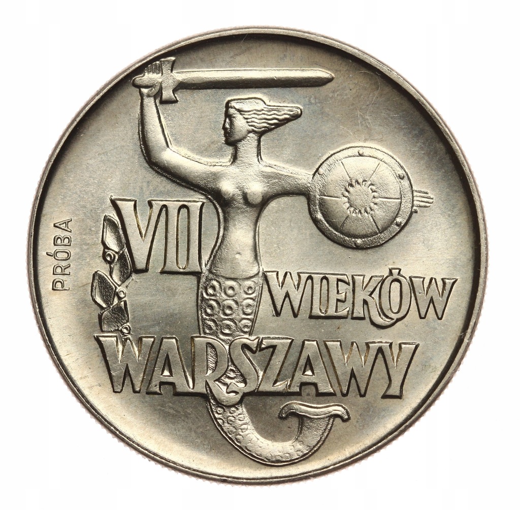 PRL 10 złotych 1965 VII wieków Warszawy PRÓBA MN (2)
