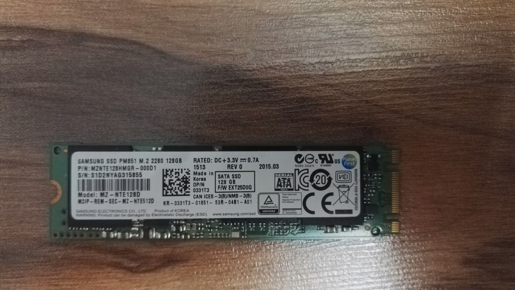 SSD 128GB Samsung PM851 M.2