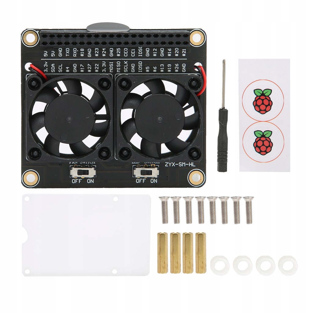 Wentylator chłodzący do Raspberry Pi 4B 3B +/3B