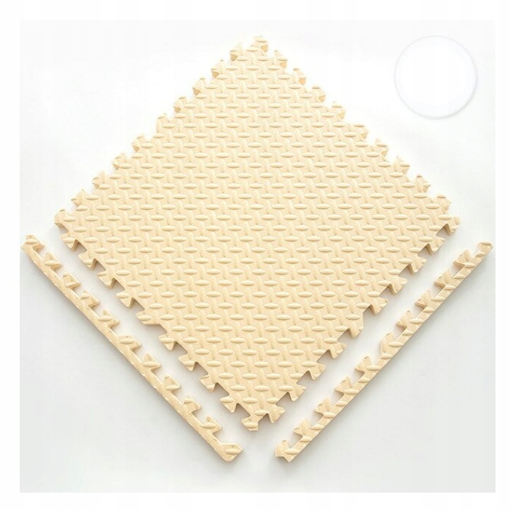 MATA PIANKOWA EVA puzzle 60x60 BEŻOWA 02 4szt