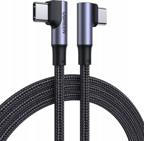 Ugreen Kabel USB-C Kątowy - USB-C Kątowy QC 4.0 PD 3.0 100W 5A 20V Chip 1m