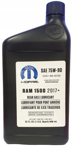 MOPAR 75W90 OLEJ TYLNEGO MOSTU RAM 1500 2017+