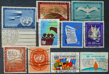 ONZ - różne znaczki (zest 34)