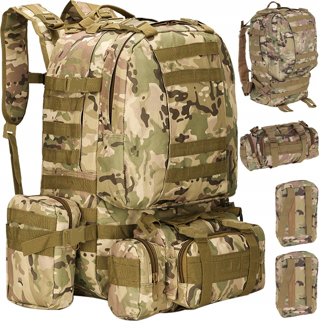 Plecak turystyczny Trizand Survival HQ 41-60 l zielony
