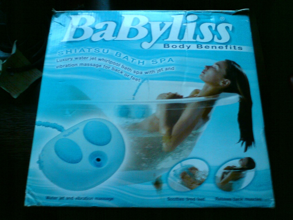 babyliss domowe jacuzzi shiatsu bath spa okazja 7466367958