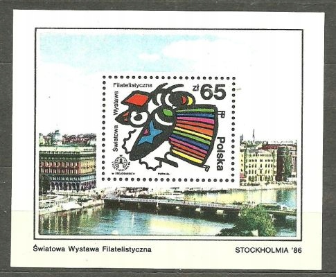Blok 130 Stockholmia 86 ** (PO293)
