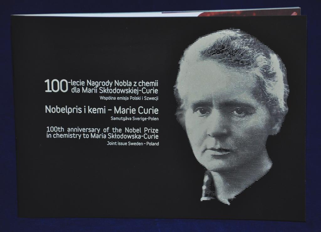 Maria Skłodowska-Curie - folder ze znaczkami