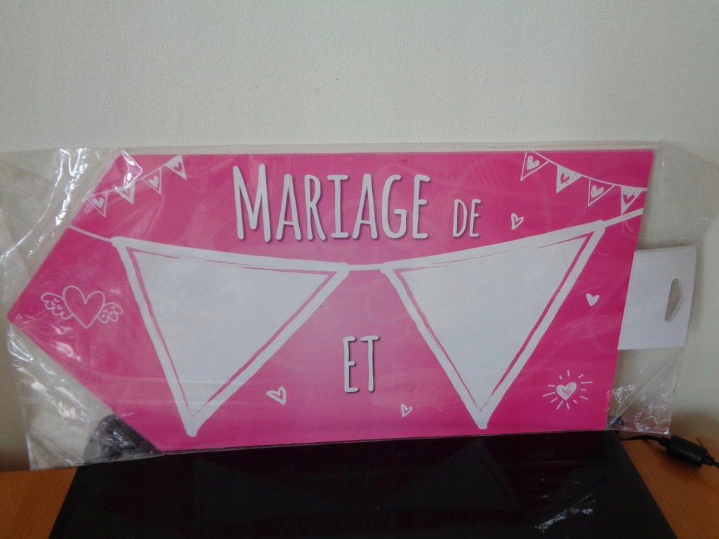 dekoracja weselna MARIAGE de ET