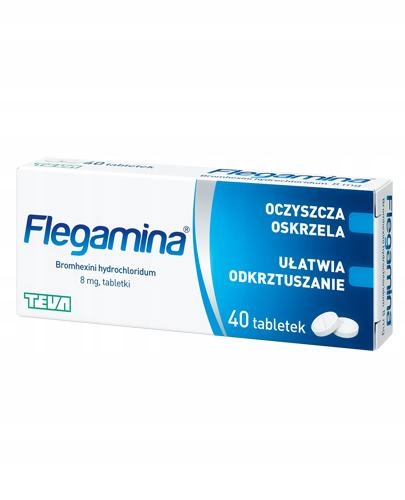 FLEGAMINA 8 mg 40 tabl. Rozrzedza wydzielinę