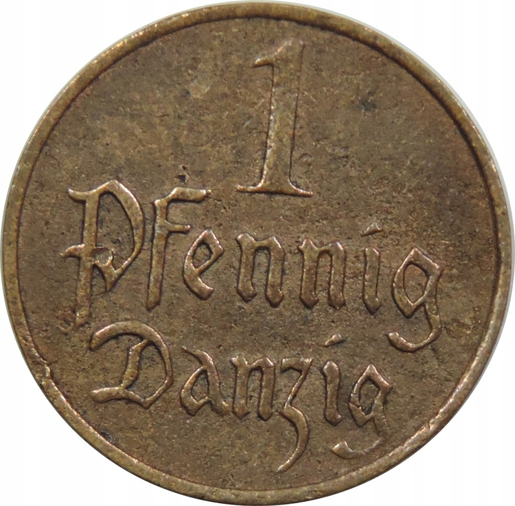 MONETA OBIEGOWA - WOLNE MIASTO GDAŃSK - 1 FENIG -OY323
