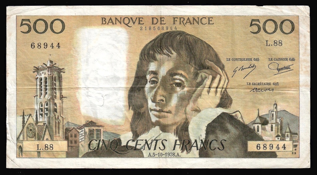 Francja - 500 franków 1978 A