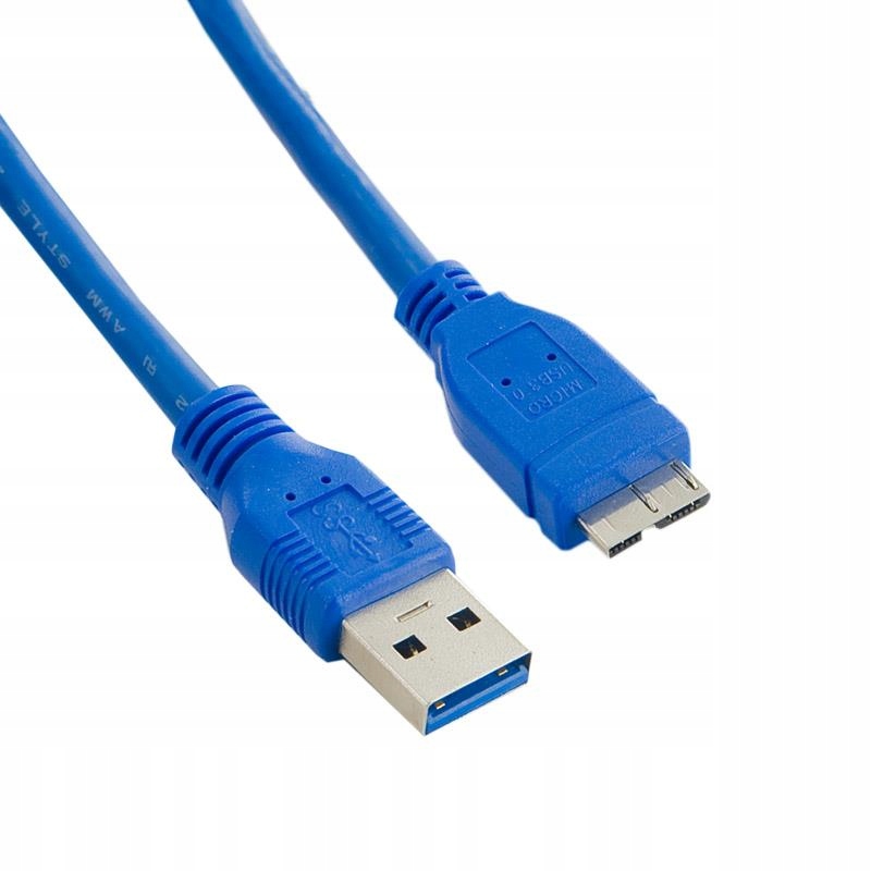 Kabel 4World 08962 niebieski 1,5 m AM-Micro BM