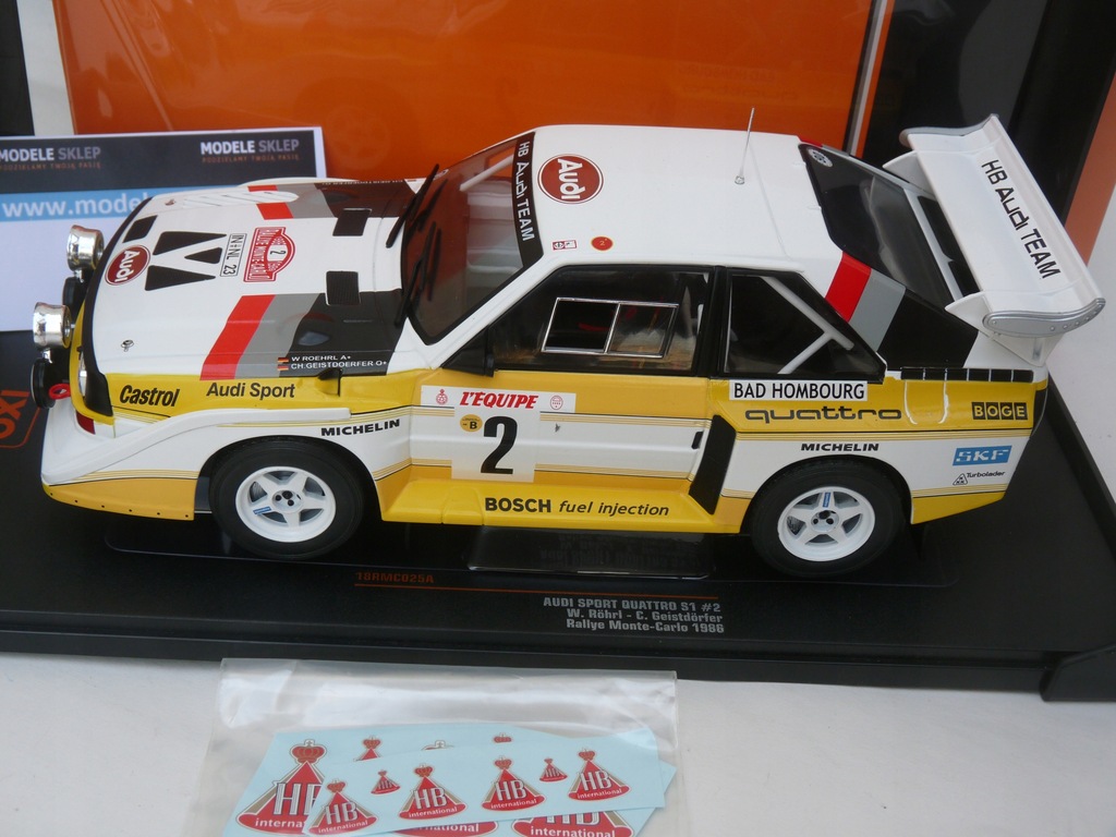 Купить AUDI S1 QUATTRO MONTE CARLO 1986 ROHRL 1:18: отзывы, фото, характеристики в интерне-магазине Aredi.ru