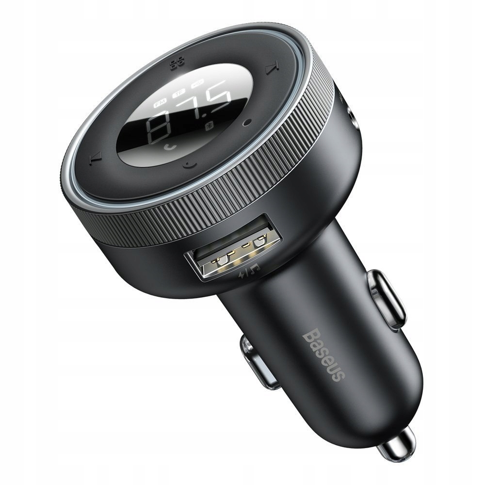 Transmiter FM odtwarzacz MP3 ładowarka samochodowa LED 2x USB Bluetooth cza