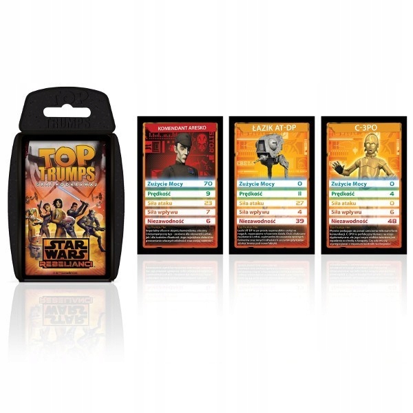 Gra Top Trumps STAR WARS Rebelianci gwiezdne wojny