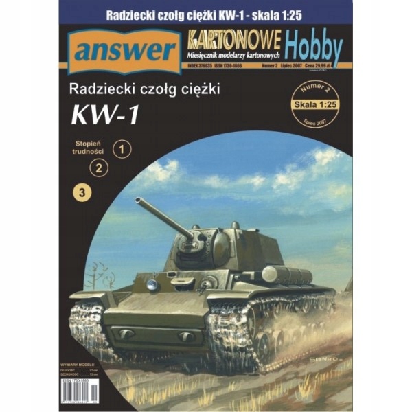 Radziecki czołg KW-1, Answer 1/25