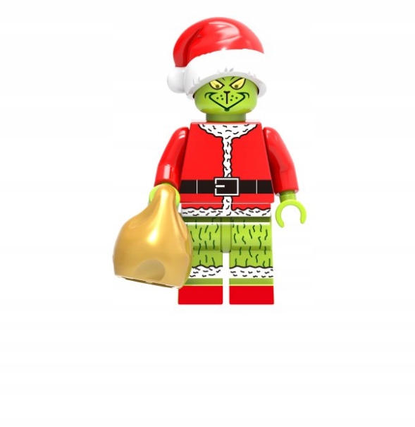 GRINCH Figurka Święta Mikołaj + Karta Lego
