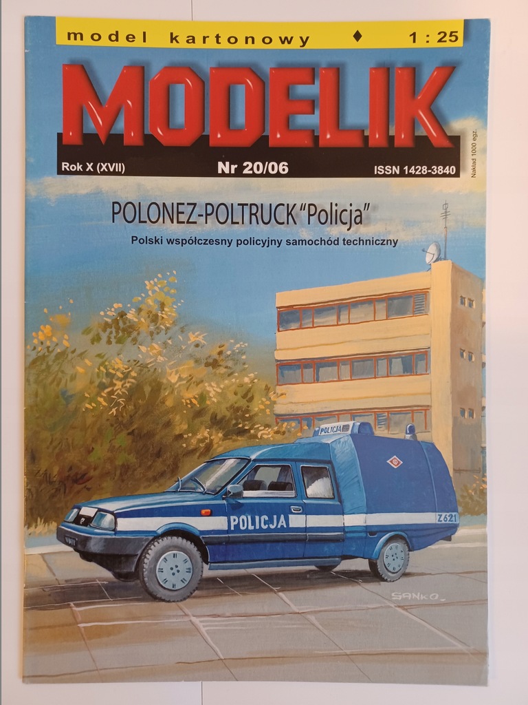 Samochód POLONEZ-POLTRUCK 1:25 MODELIK nr 20/2006