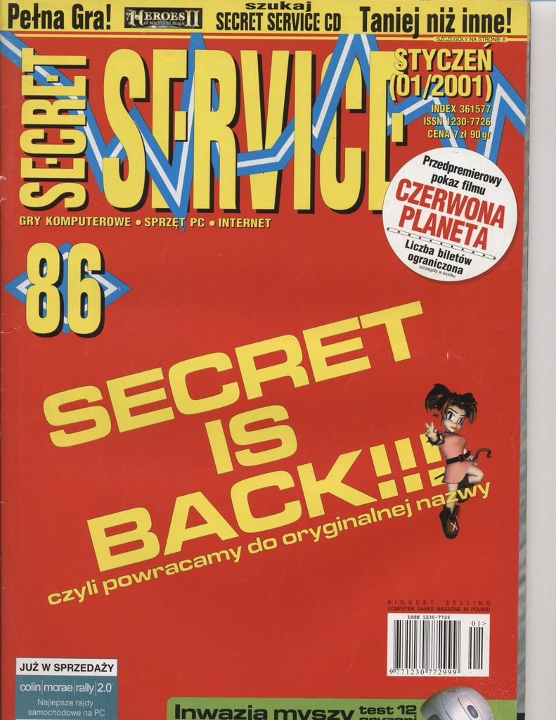 Czasopismo Secret Service nr 01/2001 Styczeń (86)