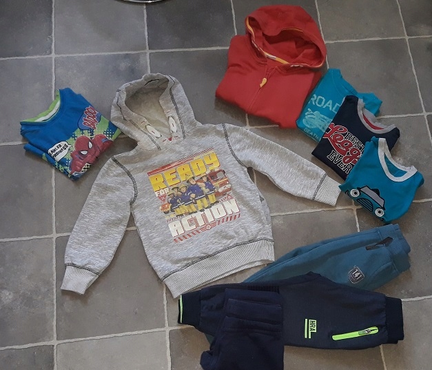 F&F Benetton zestaw ubrań dla chłopca 98-110