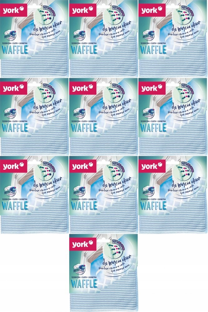 ŚCIERECZKA Z MIKROFIBRY DO OKIEN WAFFLE 1SZT. x10