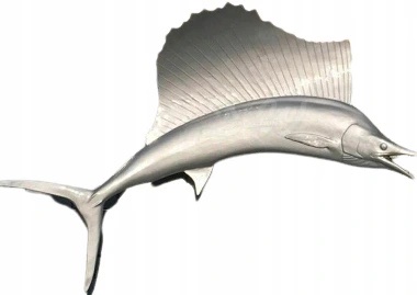 Ozdoba do ogrodu Fisch srebro