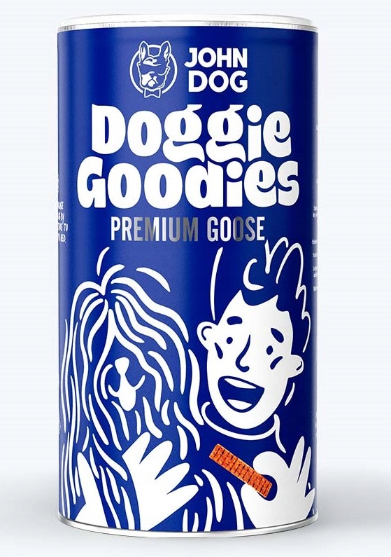 John Dog Doggie Goodies przysmak paski z gęsi 300g